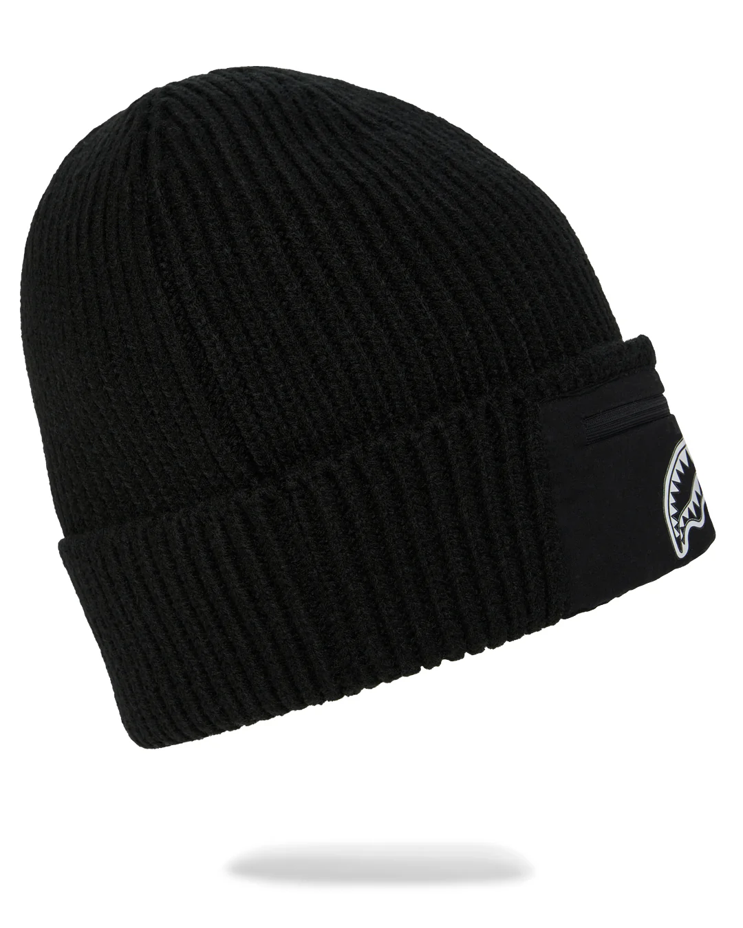 BLACK POCKET BEANIE - Image 2