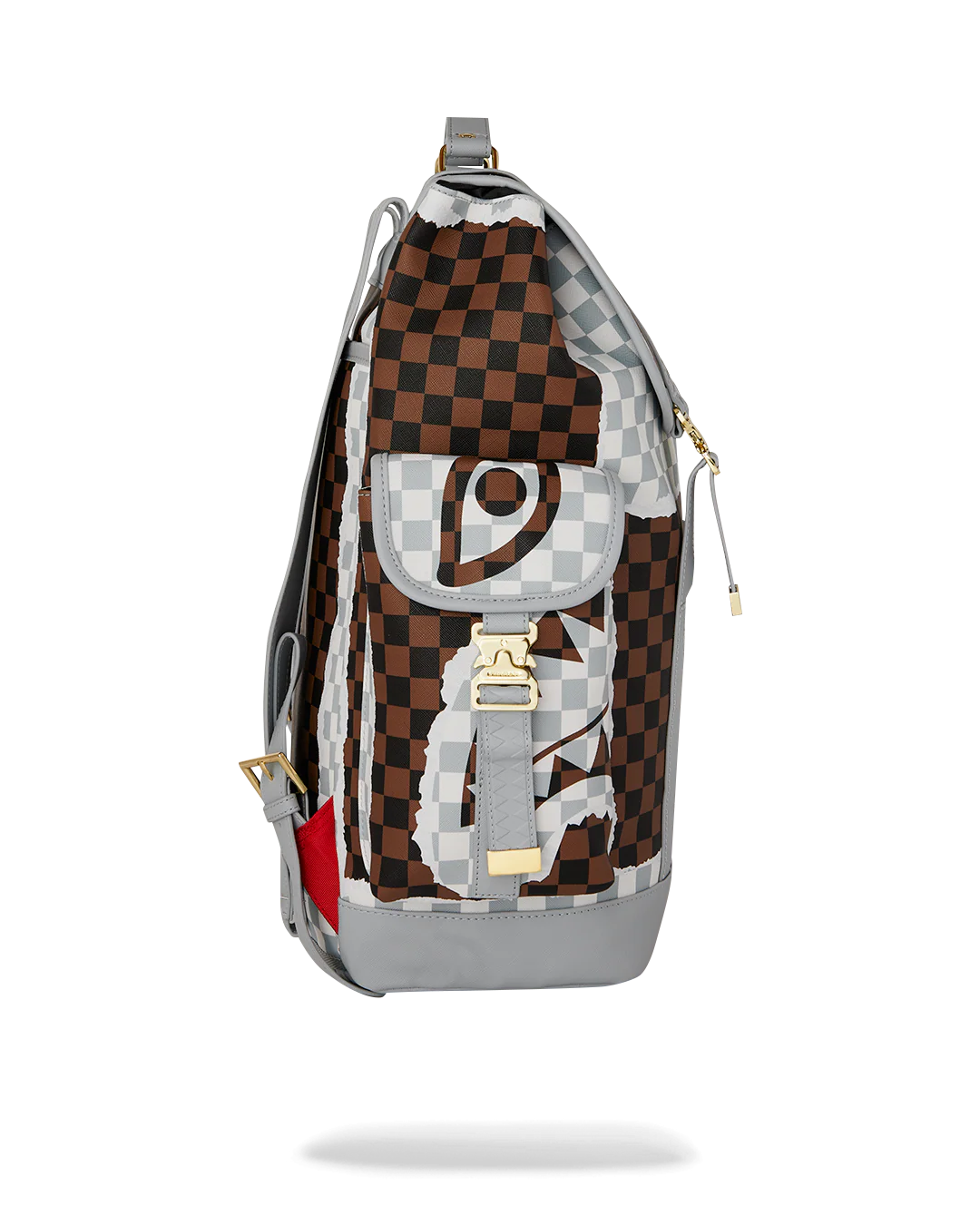CREAM AND BROWN TEAR CHECK MONTE CARLO BACKPACK - Image 3