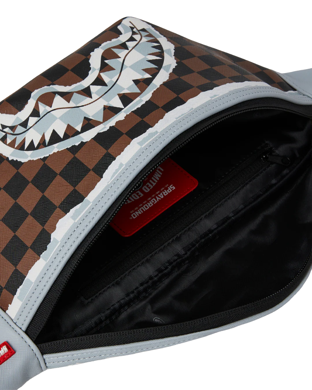 CREAM AND BROWN TEAR CHECK SAVVY CROSSBODY - Image 4