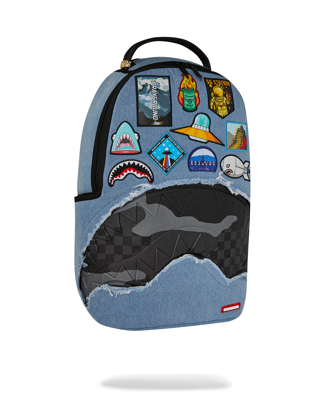 DENIM TEAR 3 AM PATCHES BACKPACK - Image 2