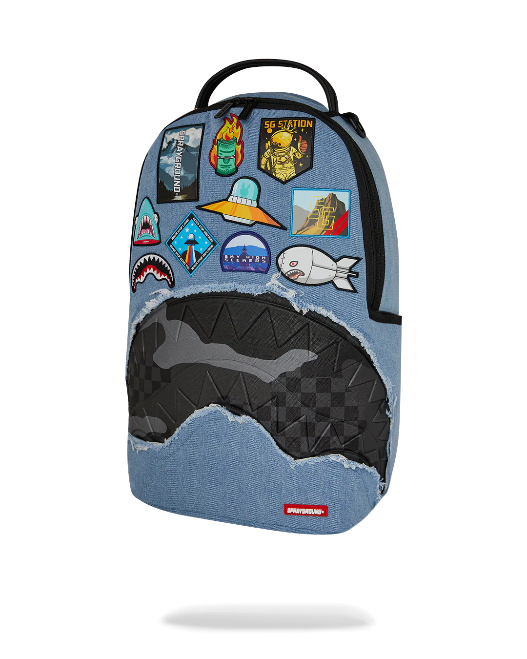 DENIM TEAR 3 AM PATCHES BACKPACK - Image 5