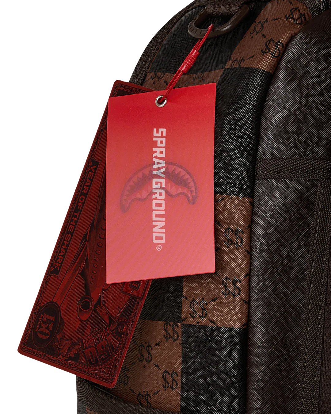 ENLARGED CHECK PARIS BACKPACK - Image 9