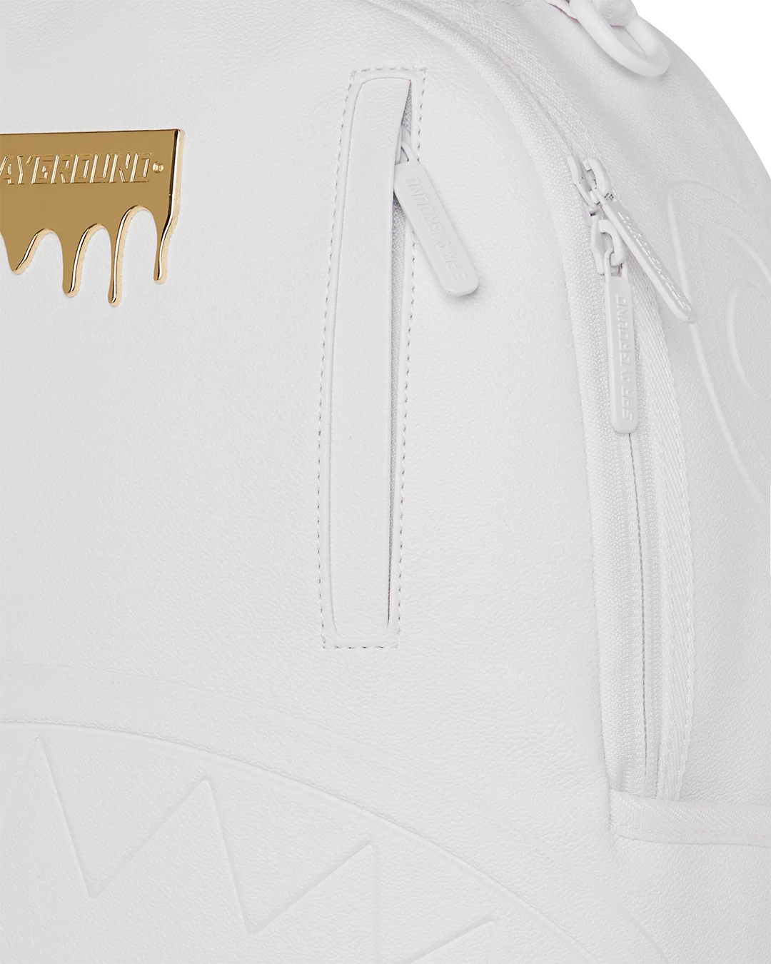 GOLD BRICK LUXE WHITE BACKPACK - Image 6