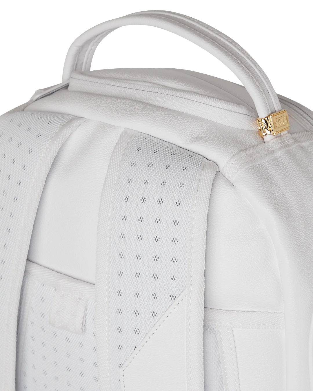 GOLD BRICK LUXE WHITE BACKPACK - Image 7