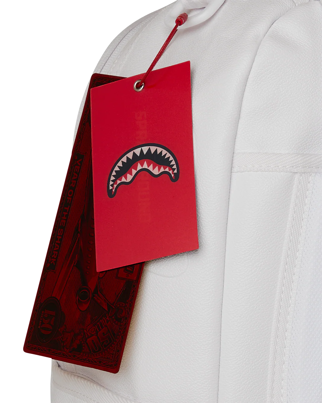 GOLD BRICK LUXE WHITE BACKPACK - Image 9