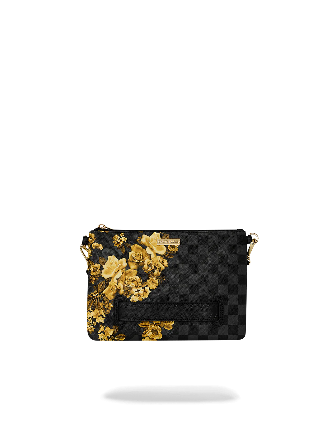 GOLD FLORAL REMIX CROSSOVER CLUTCH - Image 4
