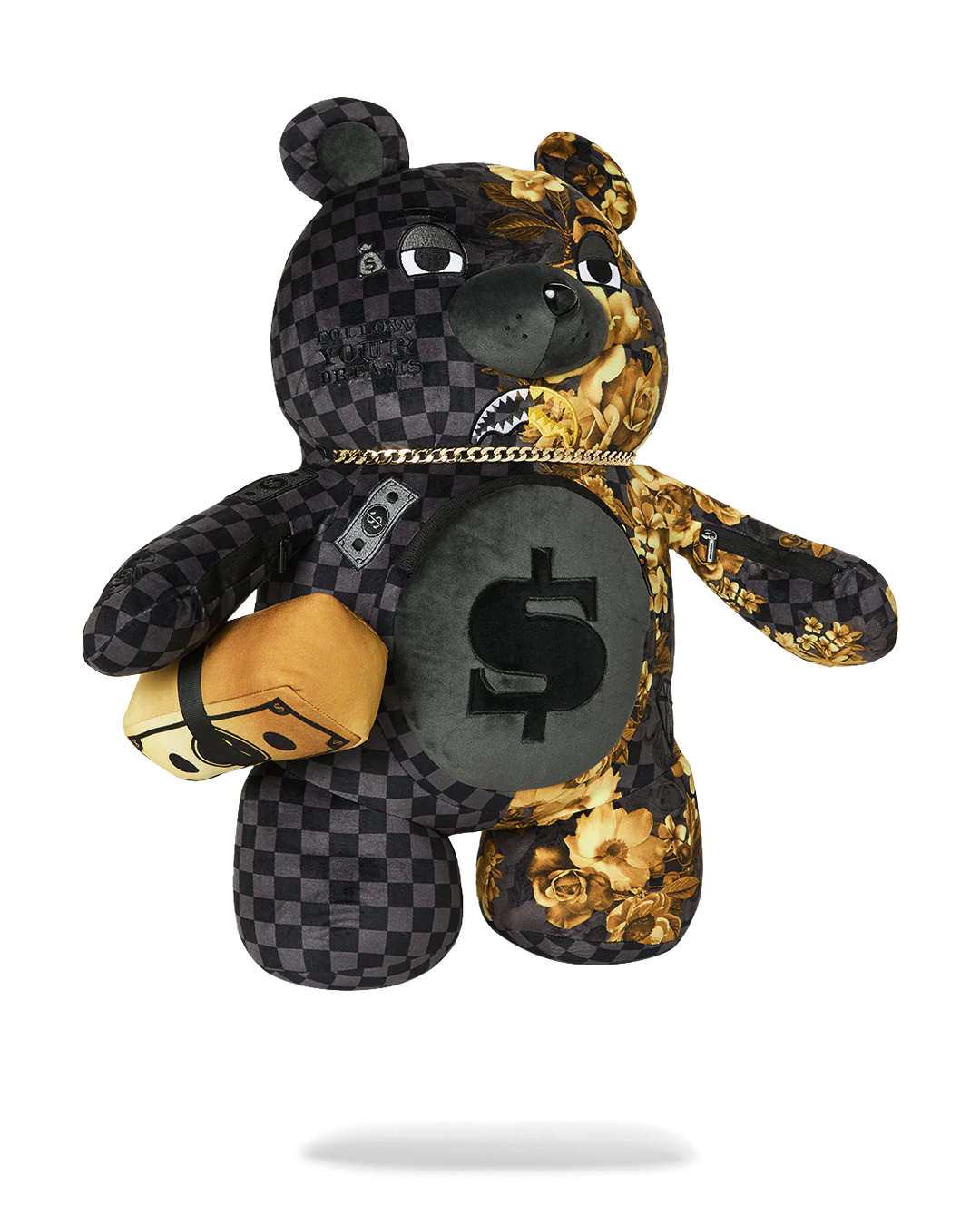 GOLD FLORAL REMIX MONEYBEAR BACKPACK - Image 2