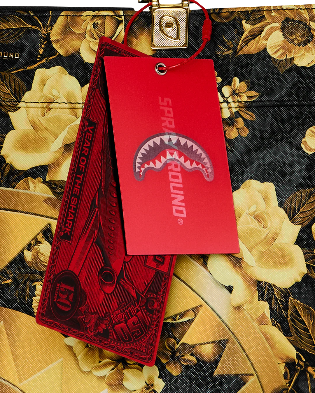 GOLD FLORAL REMIX TORTUGA TOTE - Image 6