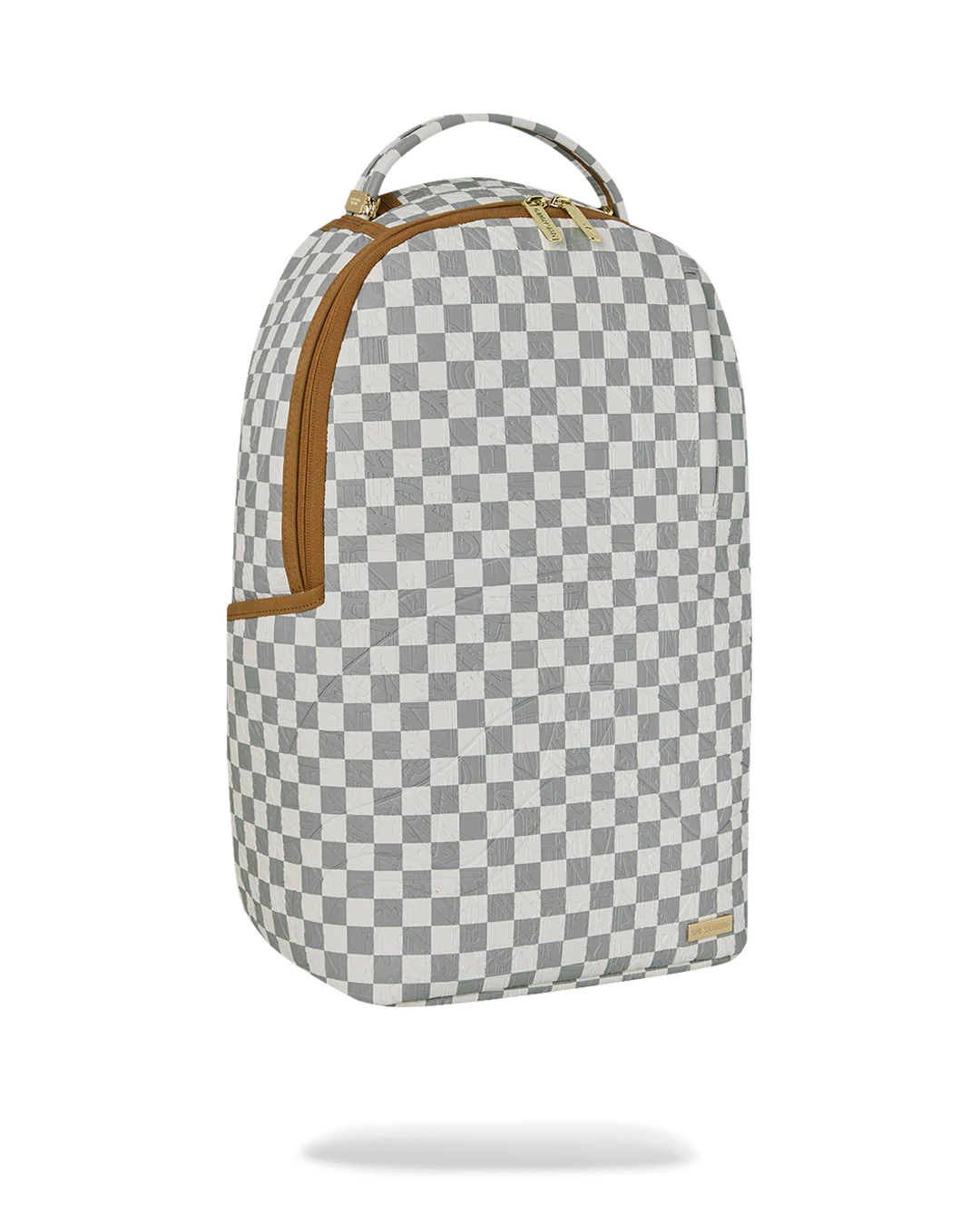 GRAFF EMBOSSED CREAM CHECK BACKPACK - Image 2