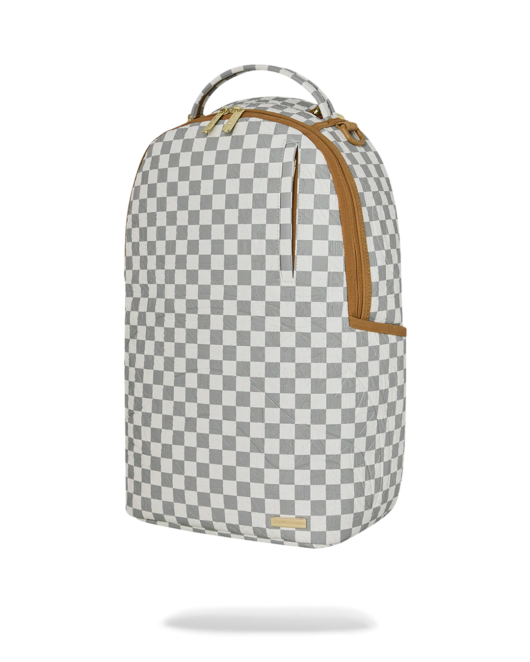 GRAFF EMBOSSED CREAM CHECK BACKPACK - Image 5