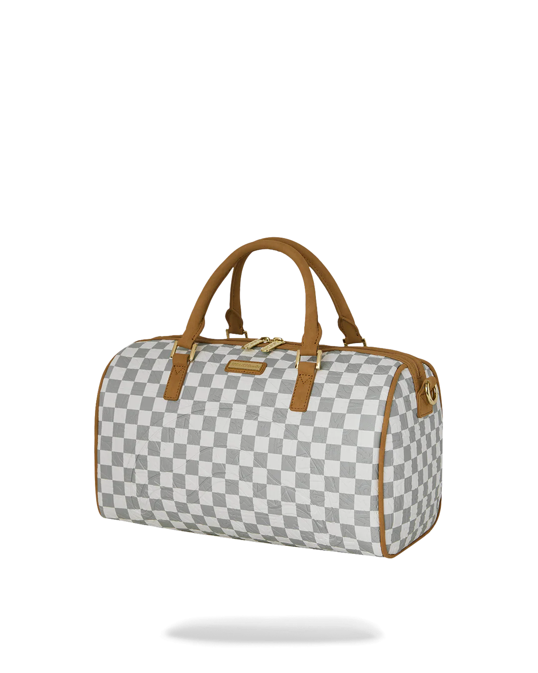 GRAFF EMBOSSED CREAM CHECK MINI DUFFLE - Image 3