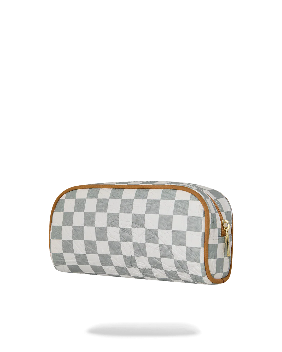 GRAFF EMBOSSED CREAM CHECK POUCH - Image 3