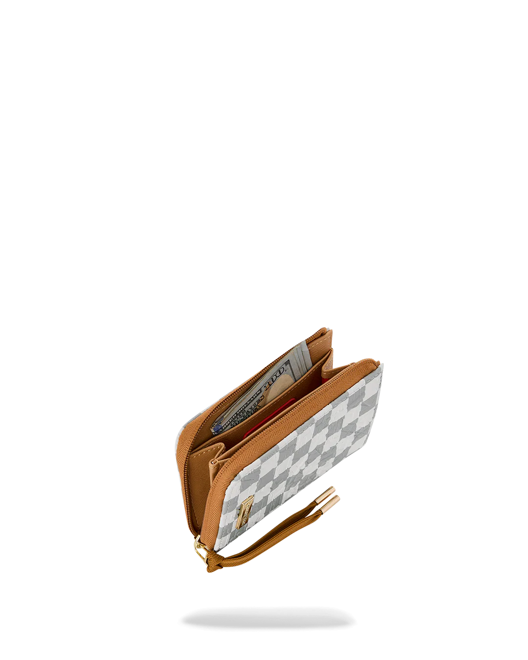 GRAFF EMBOSSED CREAM CHECK WALLET - Image 4