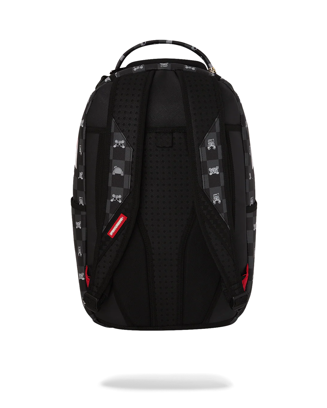 GRAY PEEKING CHARACTER CHECK BACKPACK - Image 4