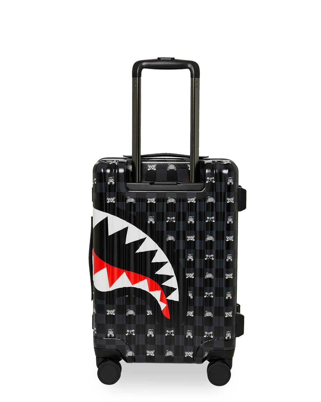 GRAY PEEKING CHARACTER CHECK CARRY-ON LUGGAGE - Image 3
