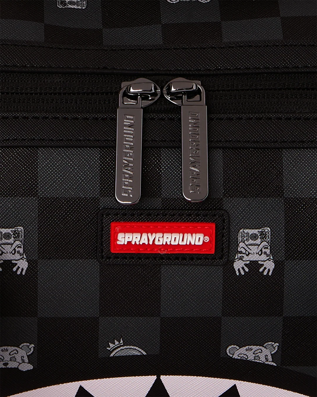 GRAY PEEKING CHARACTER CHECK MINI DUFFLE - Image 6