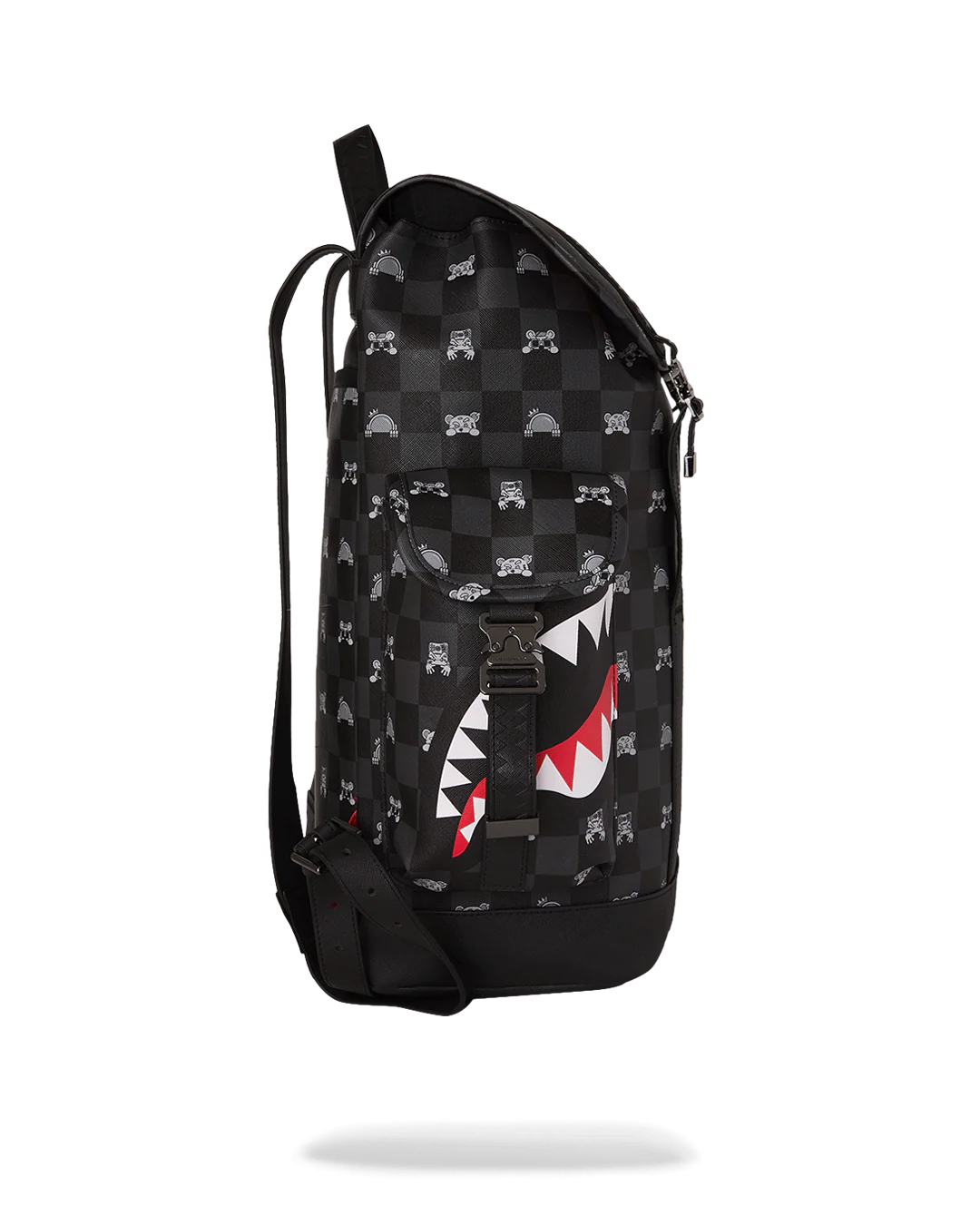 GRAY PEEKING CHARACTER CHECK MONTE CARLO BACKPACK - Image 3