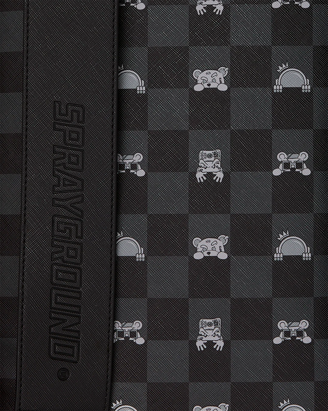 GRAY PEEKING CHARACTER CHECK MONTE CARLO BACKPACK - Image 6