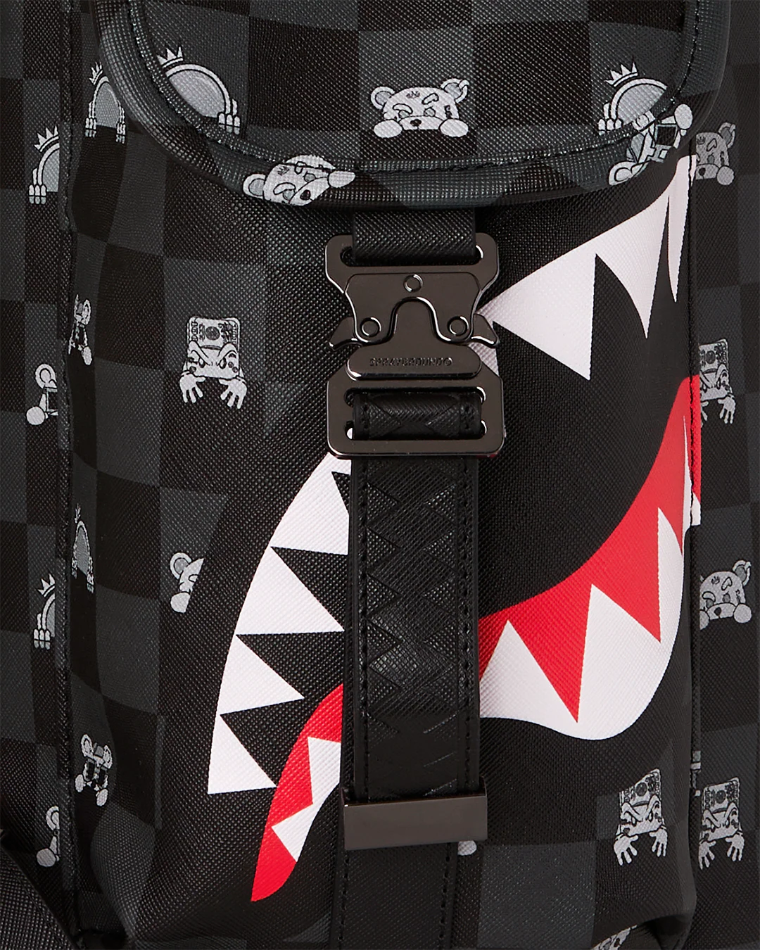 GRAY PEEKING CHARACTER CHECK MONTE CARLO BACKPACK - Image 8