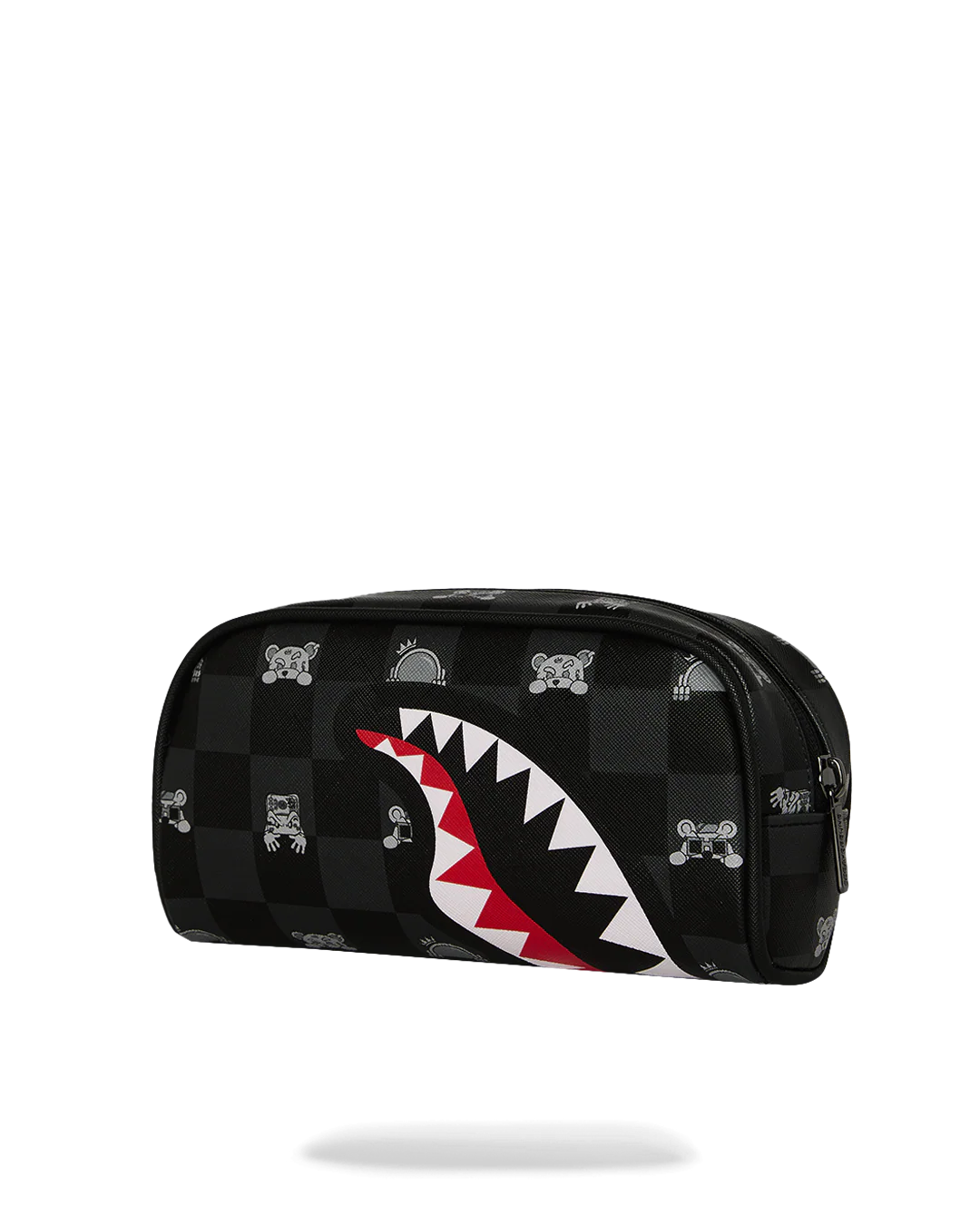 GRAY PEEKING CHARACTER CHECK POUCH - Image 3
