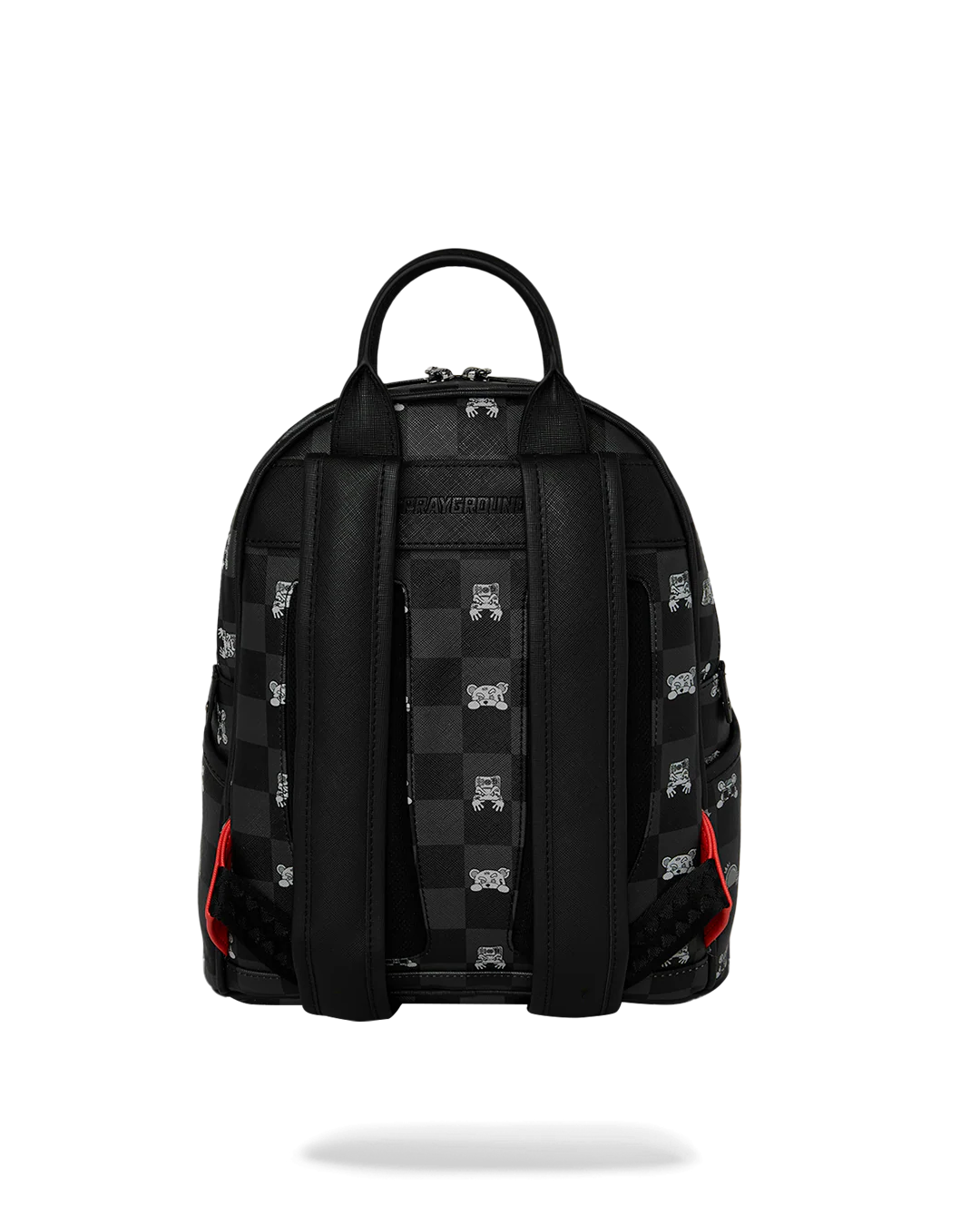 GRAY PEEKING CHARACTER CHECK SAVAGE BACKPACK - Image 3