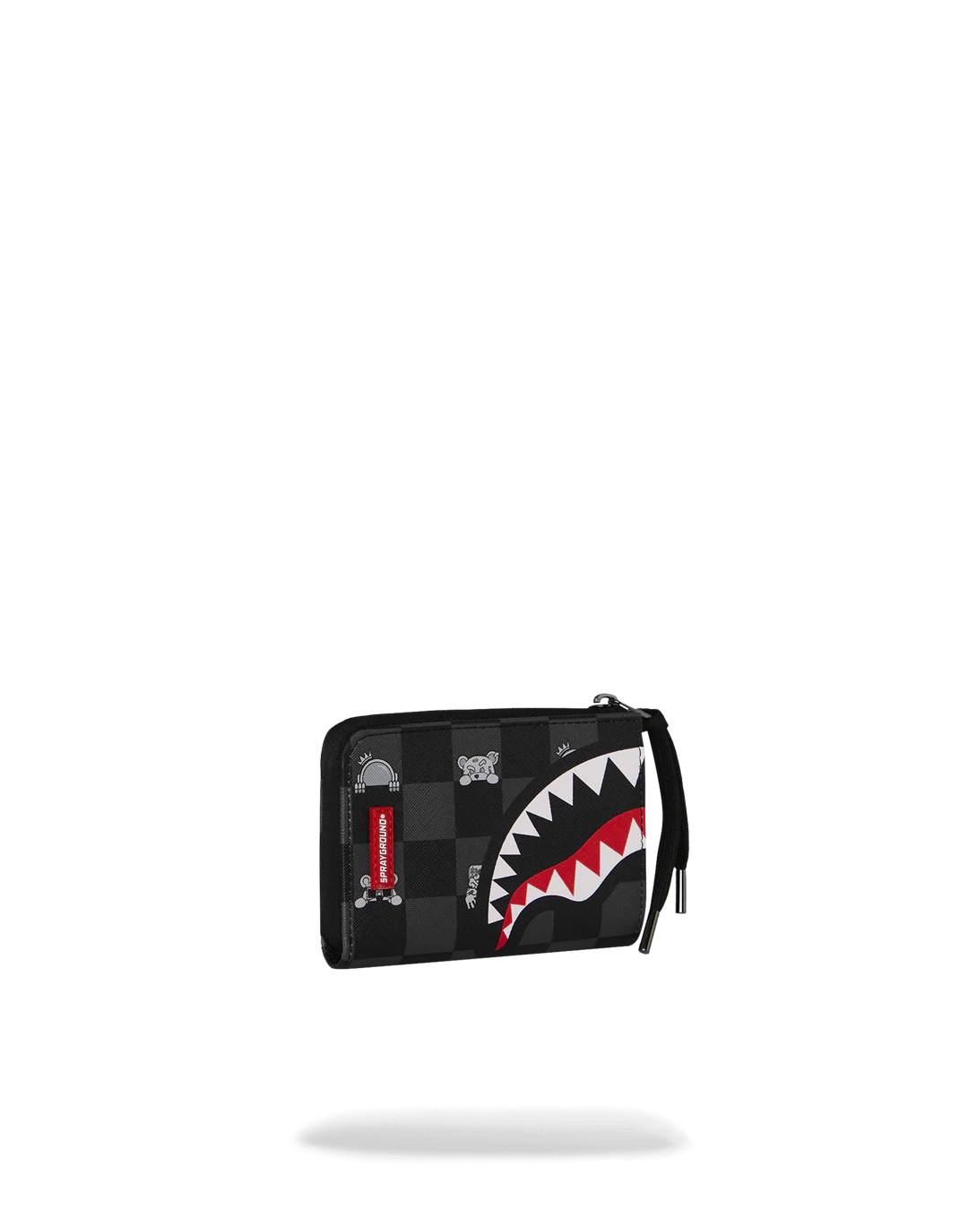 GRAY PEEKING CHARACTER CHECK WALLET - Image 2
