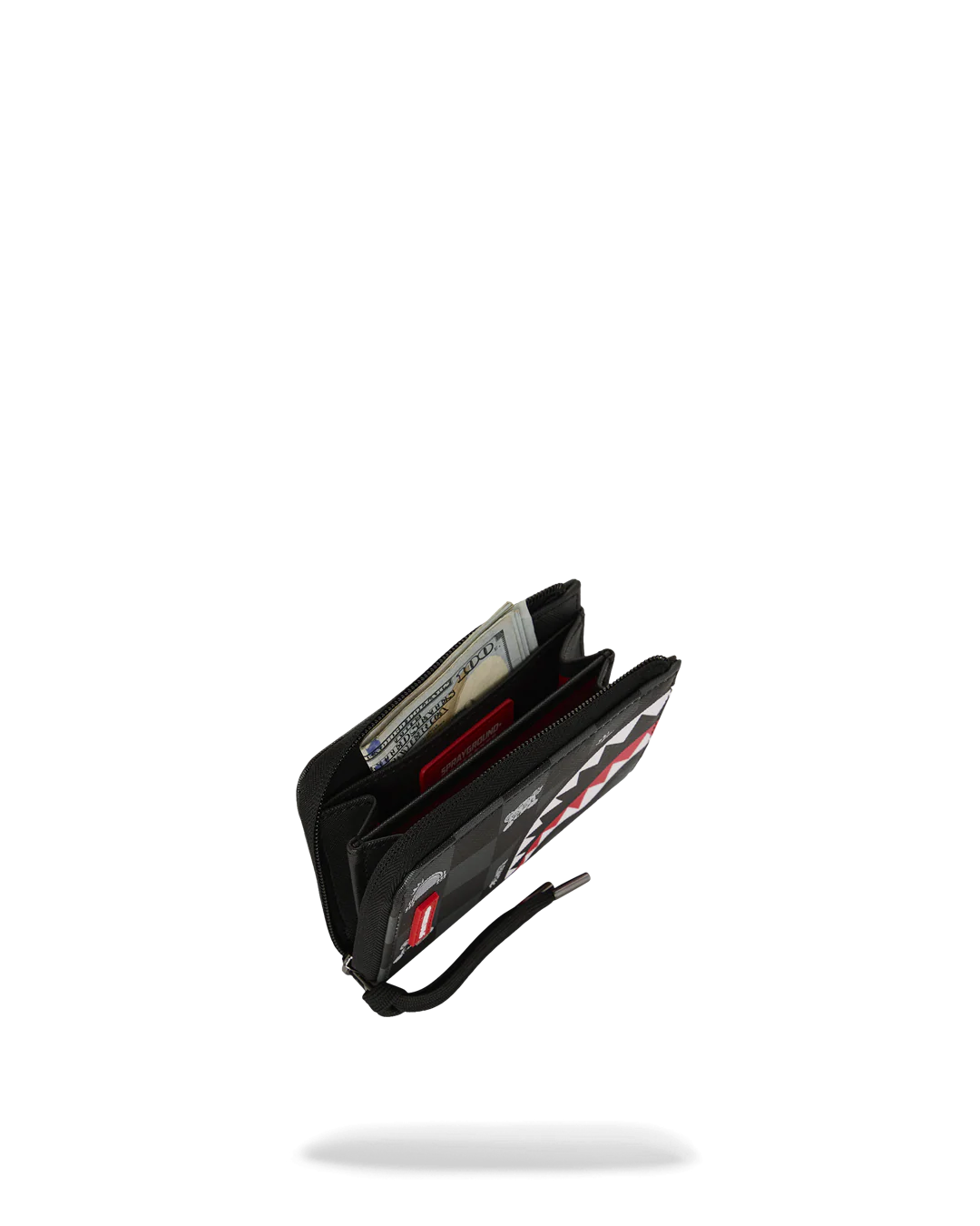GRAY PEEKING CHARACTER CHECK WALLET - Image 4
