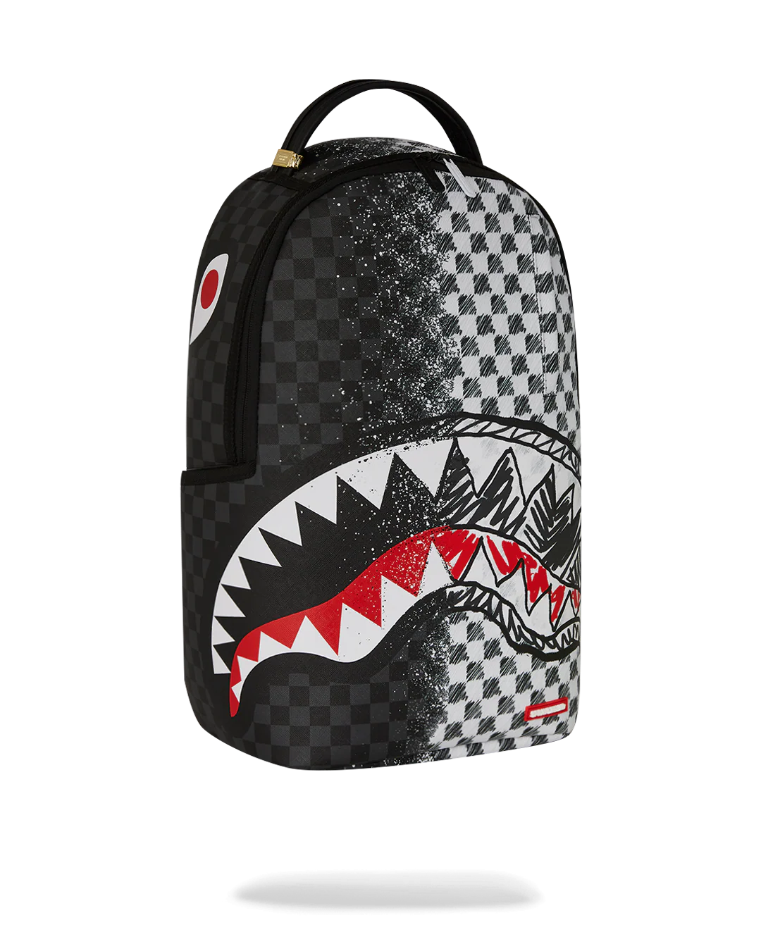 GREY CHECK SCRIBBLE SPLIT DLX BACKPACK - Image 2
