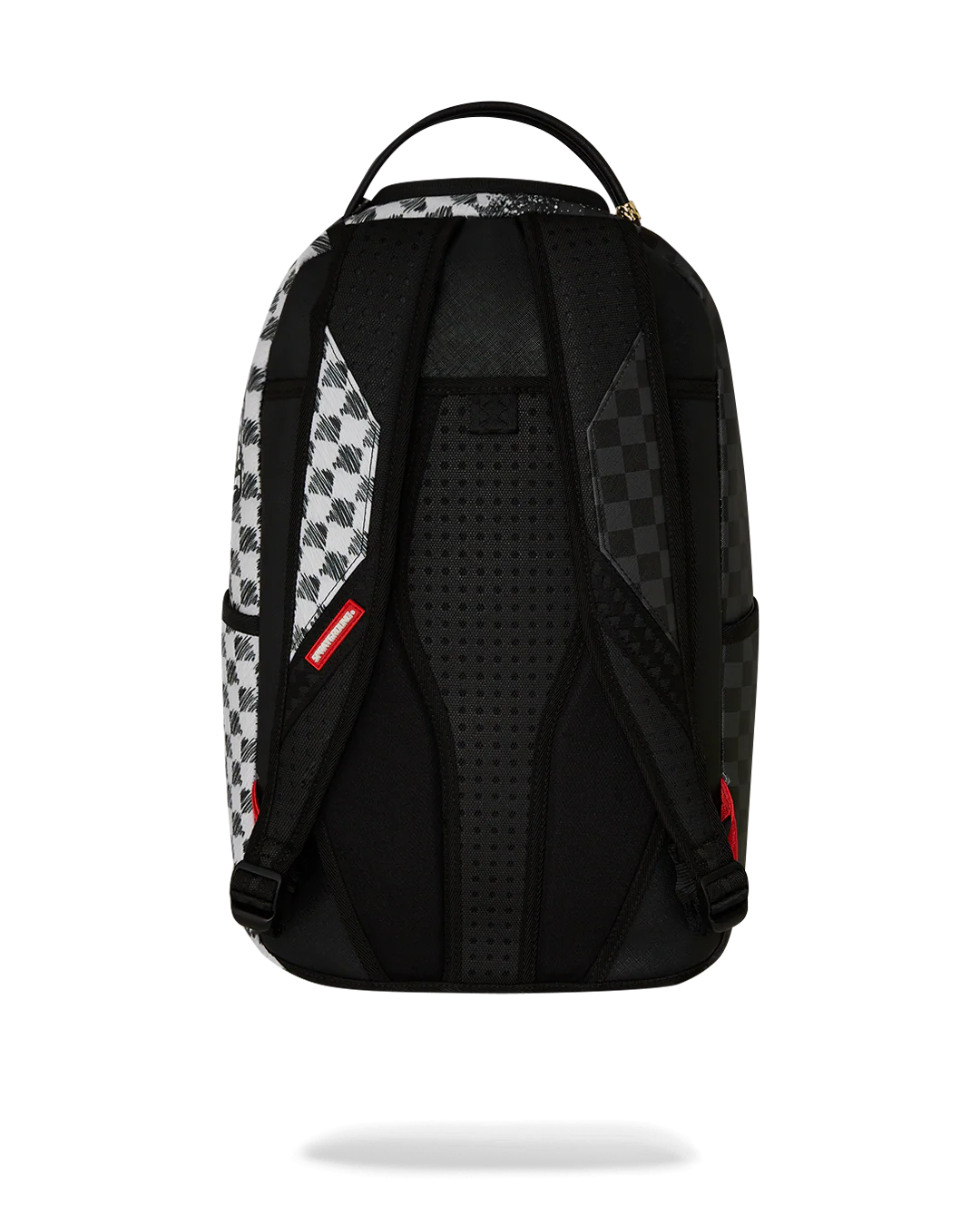 GREY CHECK SCRIBBLE SPLIT DLX BACKPACK - Image 4