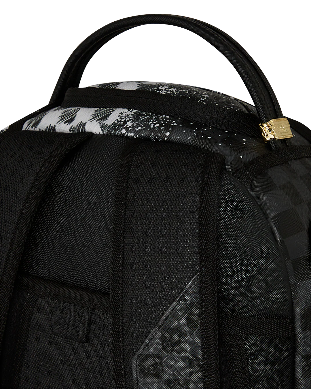 GREY CHECK SCRIBBLE SPLIT DLX BACKPACK - Image 7