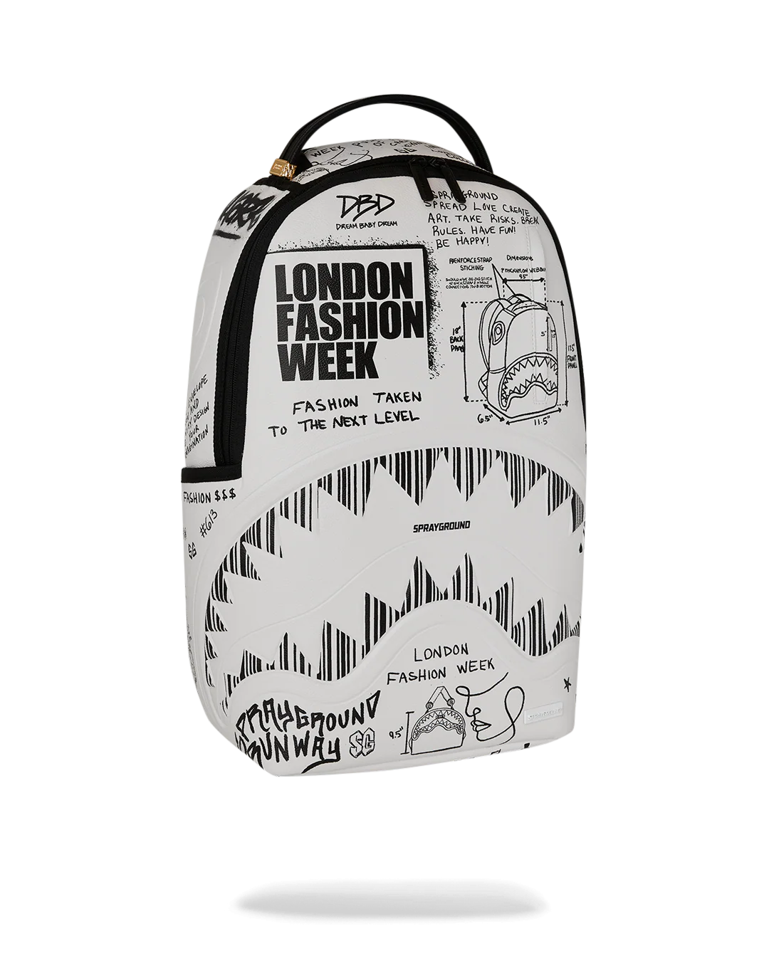 LFW SKETCHED BLACK AND WHITE DLXSV BACKPACK - Image 3