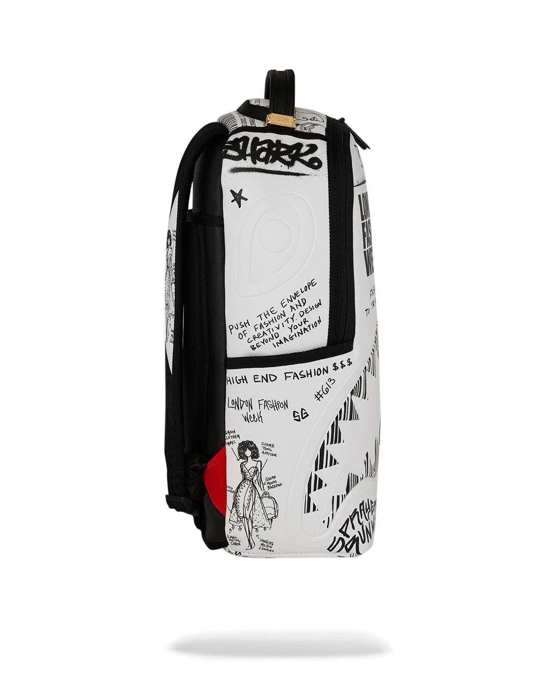 LFW SKETCHED BLACK AND WHITE DLXSV BACKPACK - Image 5
