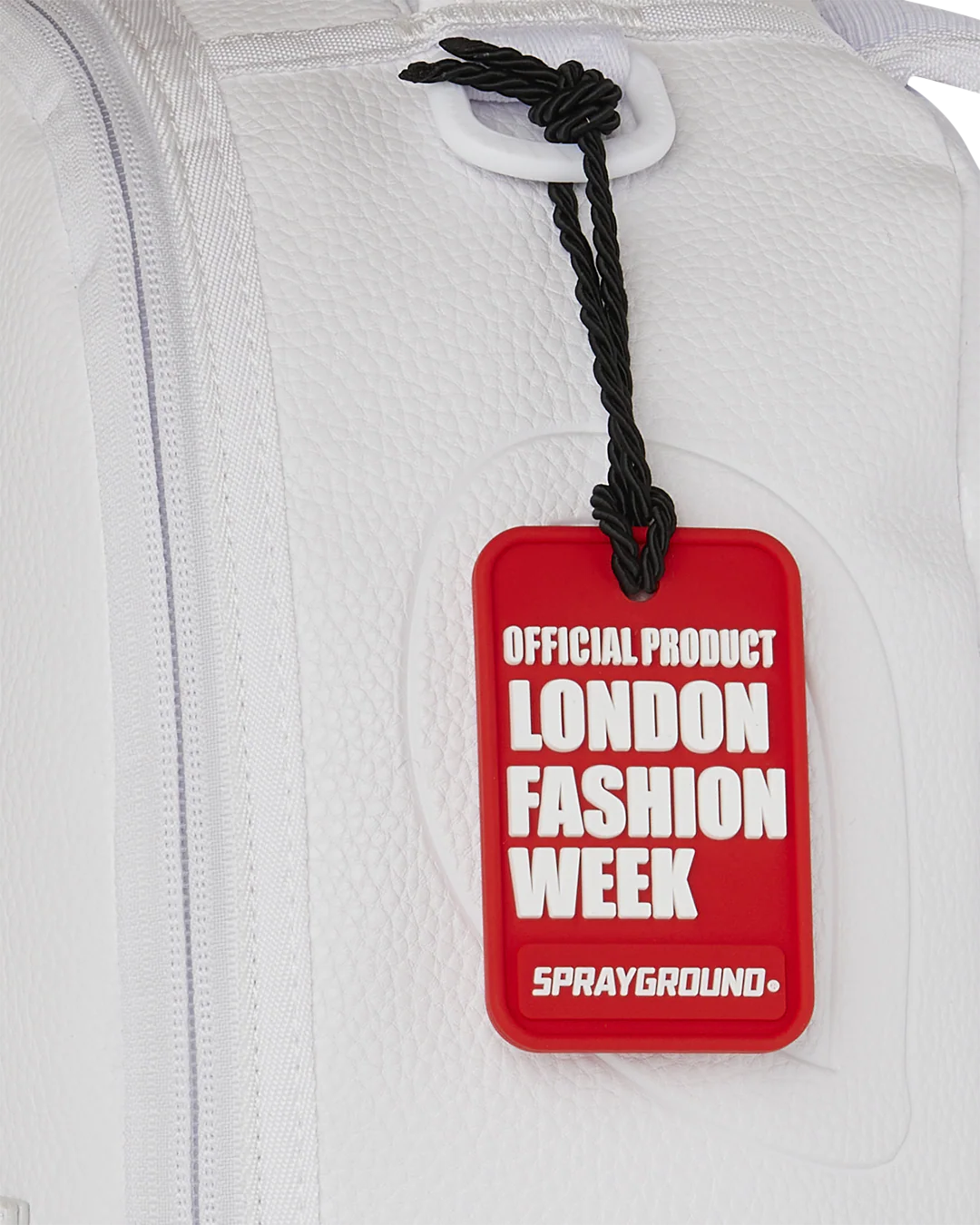 LFW WHITE LEATHER CHAIN DLXSV BACKPACK - Image 12