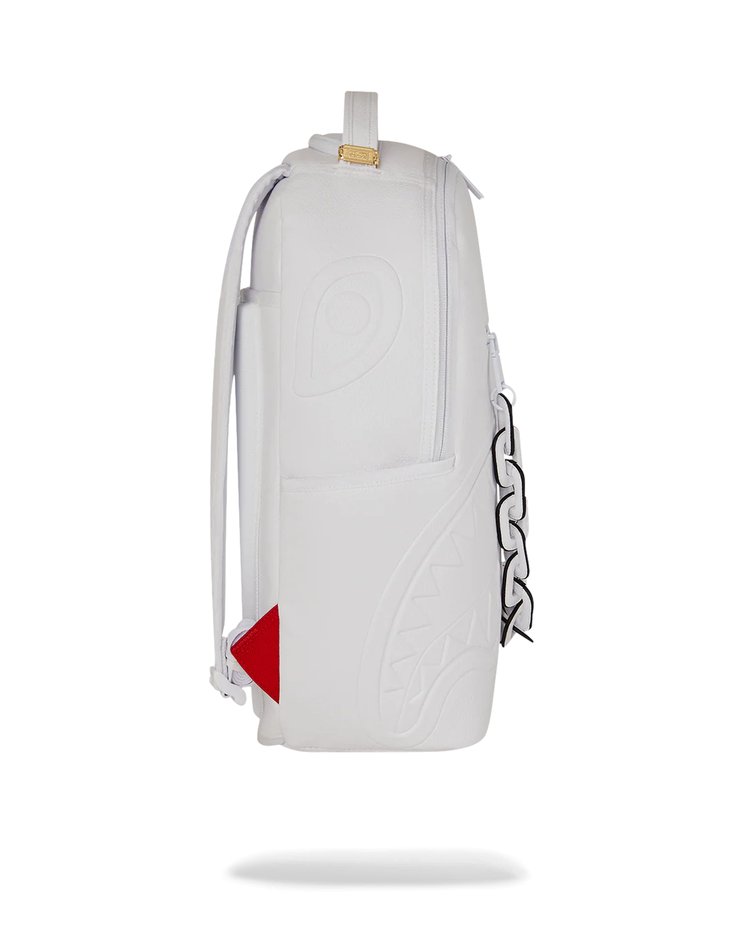 LFW WHITE LEATHER CHAIN DLXSV BACKPACK - Image 5