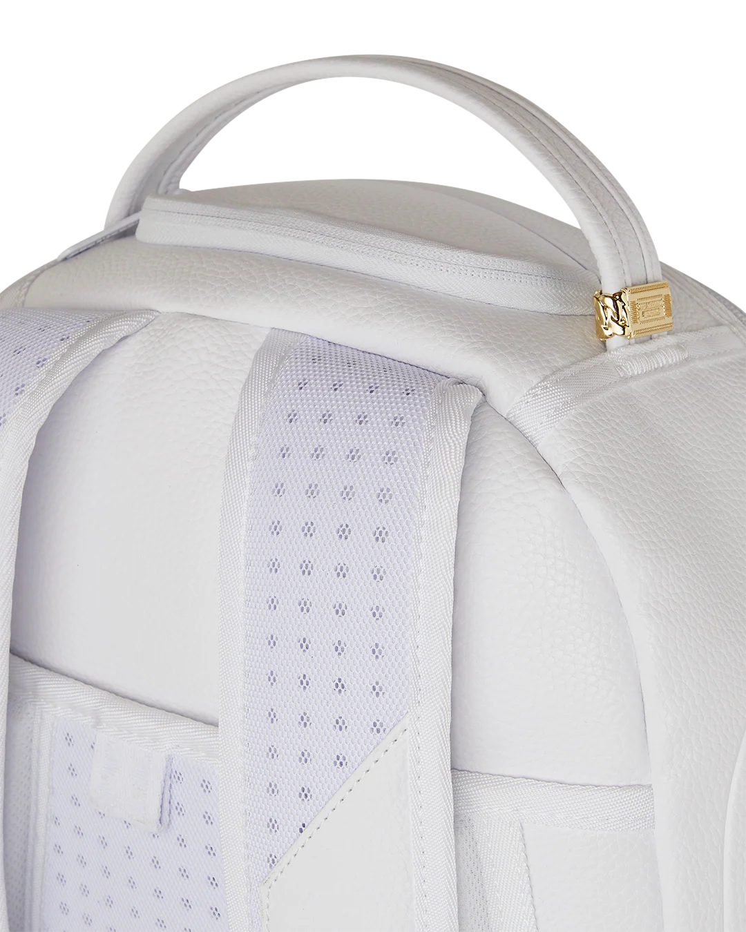 LFW WHITE LEATHER CHAIN DLXSV BACKPACK - Image 9