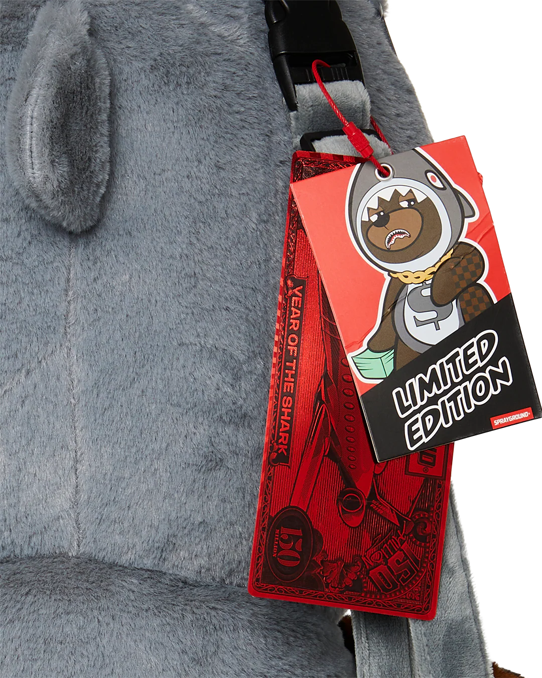 MONEY BEAR IN SHARK COSTUME BEAR BACKPACK - Image 8