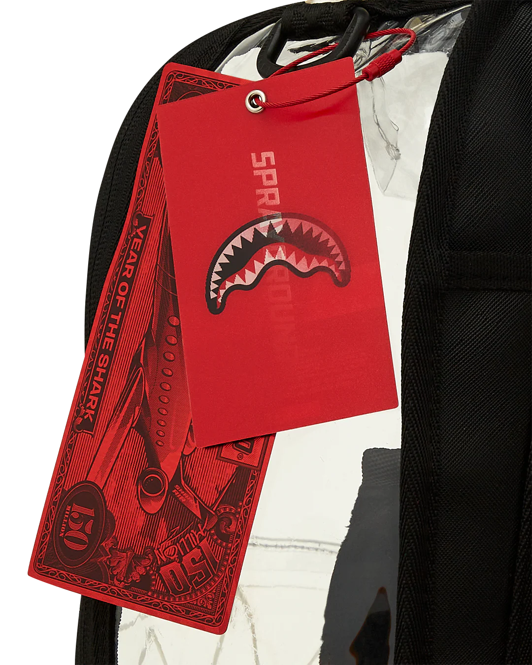 PARTIAL CLEAR SHARK CENTRAL DLX BACKPACK - Image 9
