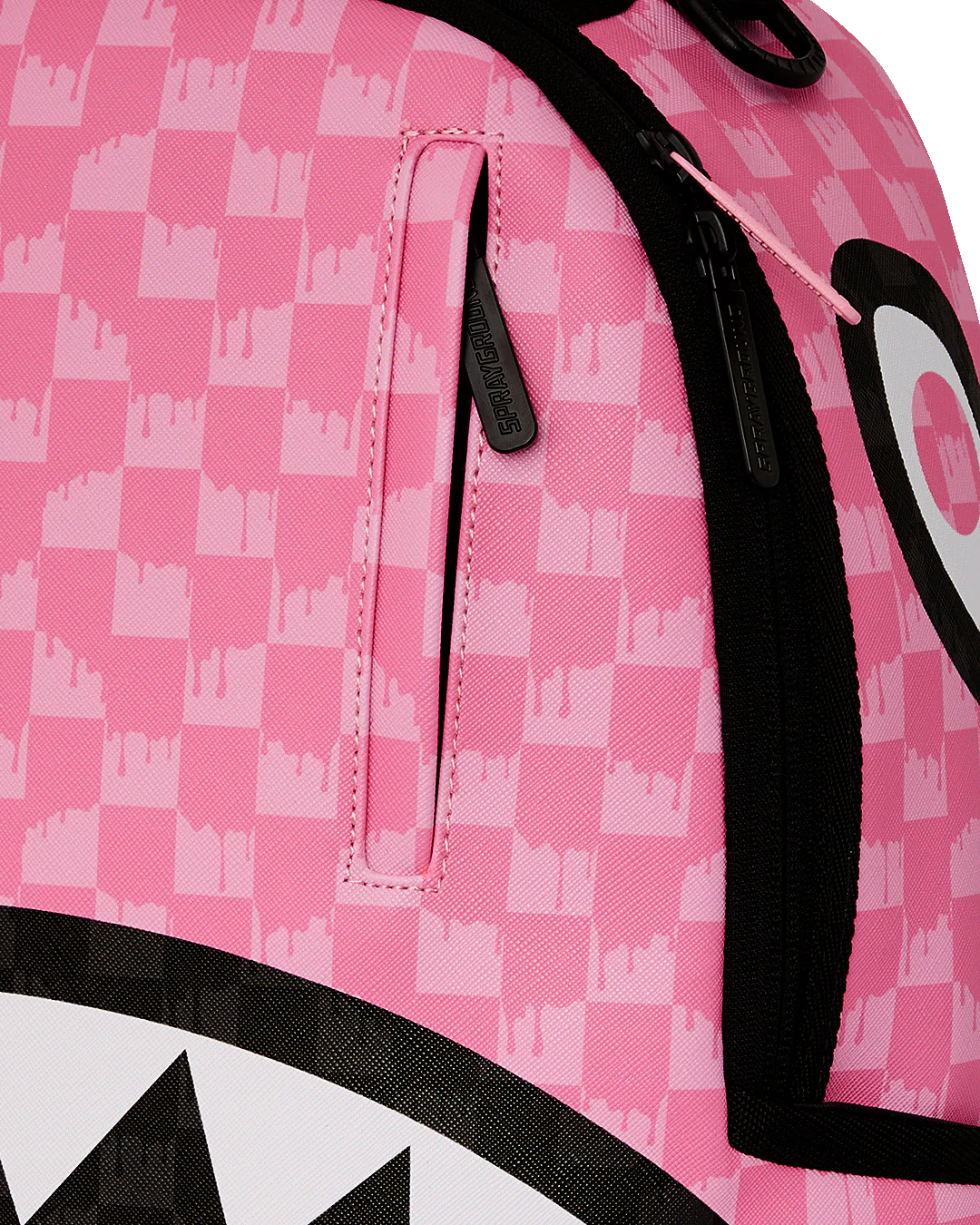 PINK AND BLACK DRIP CHECK DLXSV BACKPACK - Image 6