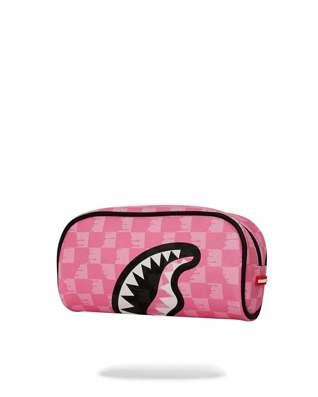 PINK AND BLACK DRIP CHECK PENCIL POUCH - Image 3