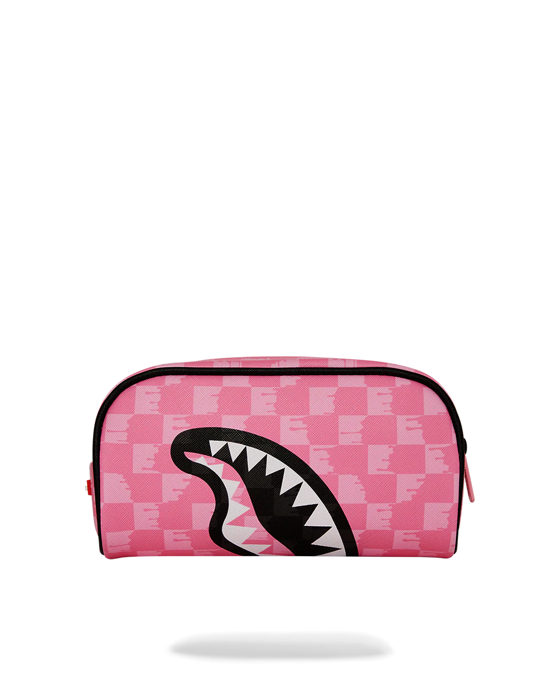 PINK AND BLACK DRIP CHECK PENCIL POUCH - Image 4