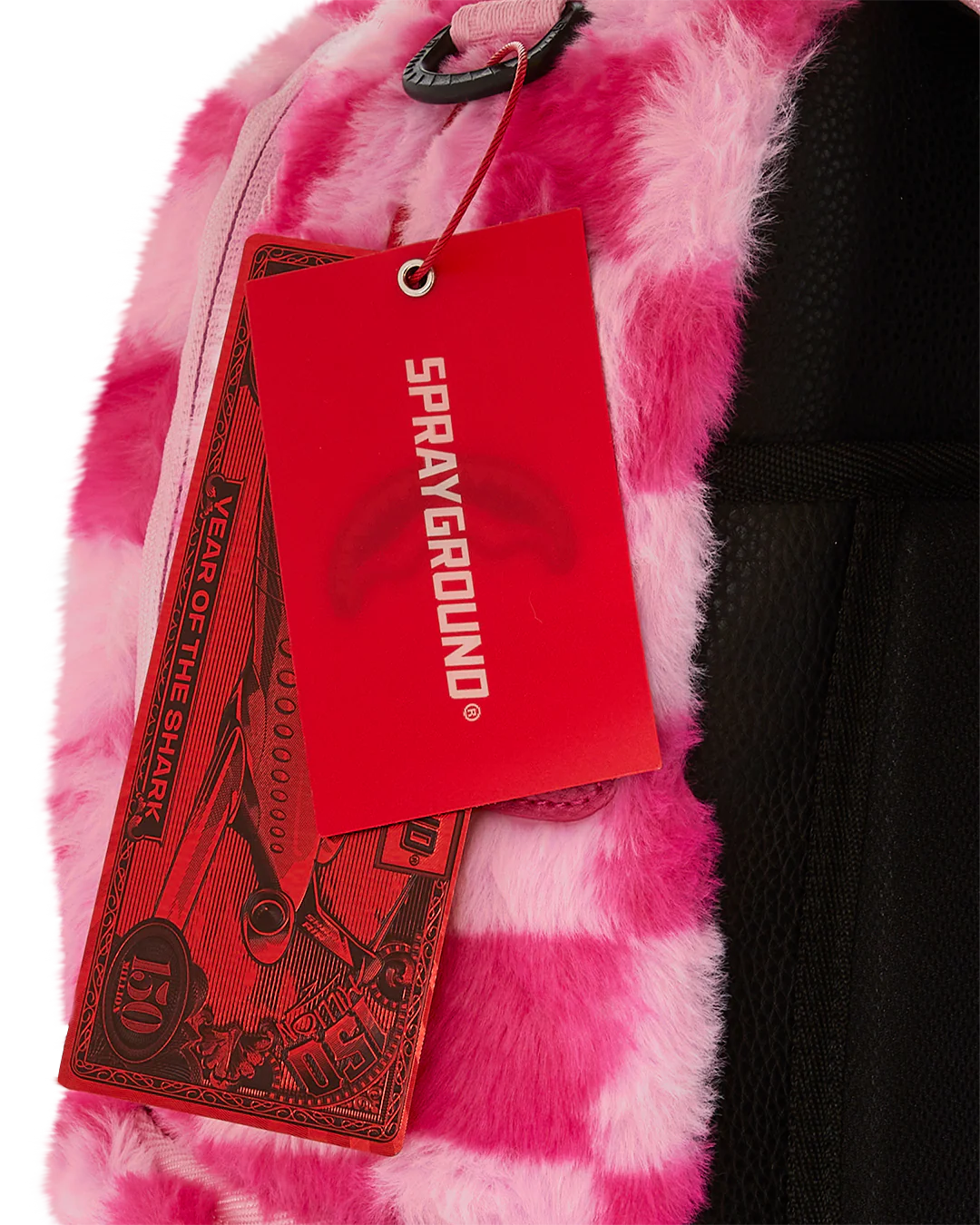 PINK FUR CHECK BACKPACK - Image 10
