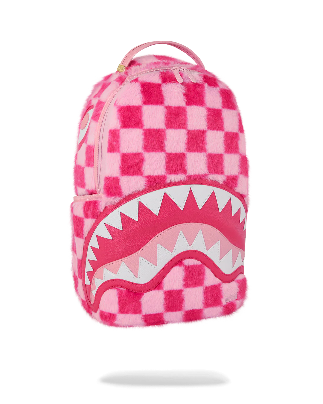PINK FUR CHECK BACKPACK - Image 2