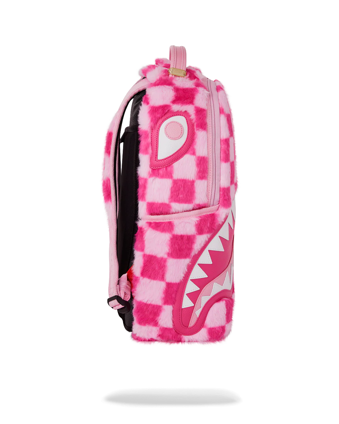 PINK FUR CHECK BACKPACK - Image 3