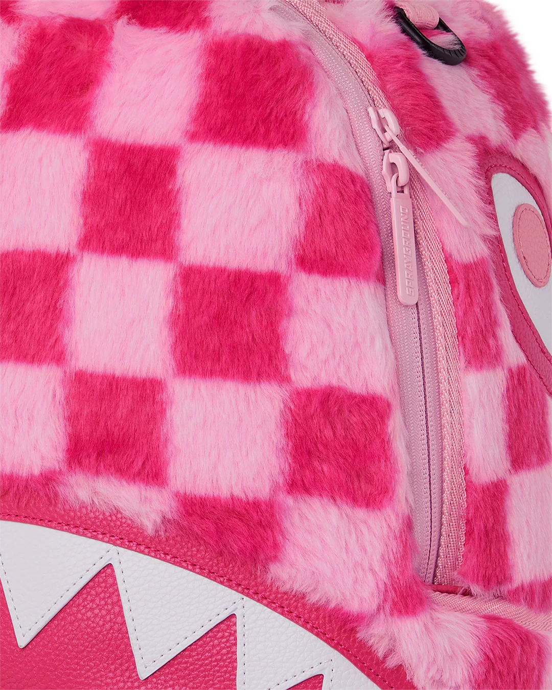 PINK FUR CHECK BACKPACK - Image 6