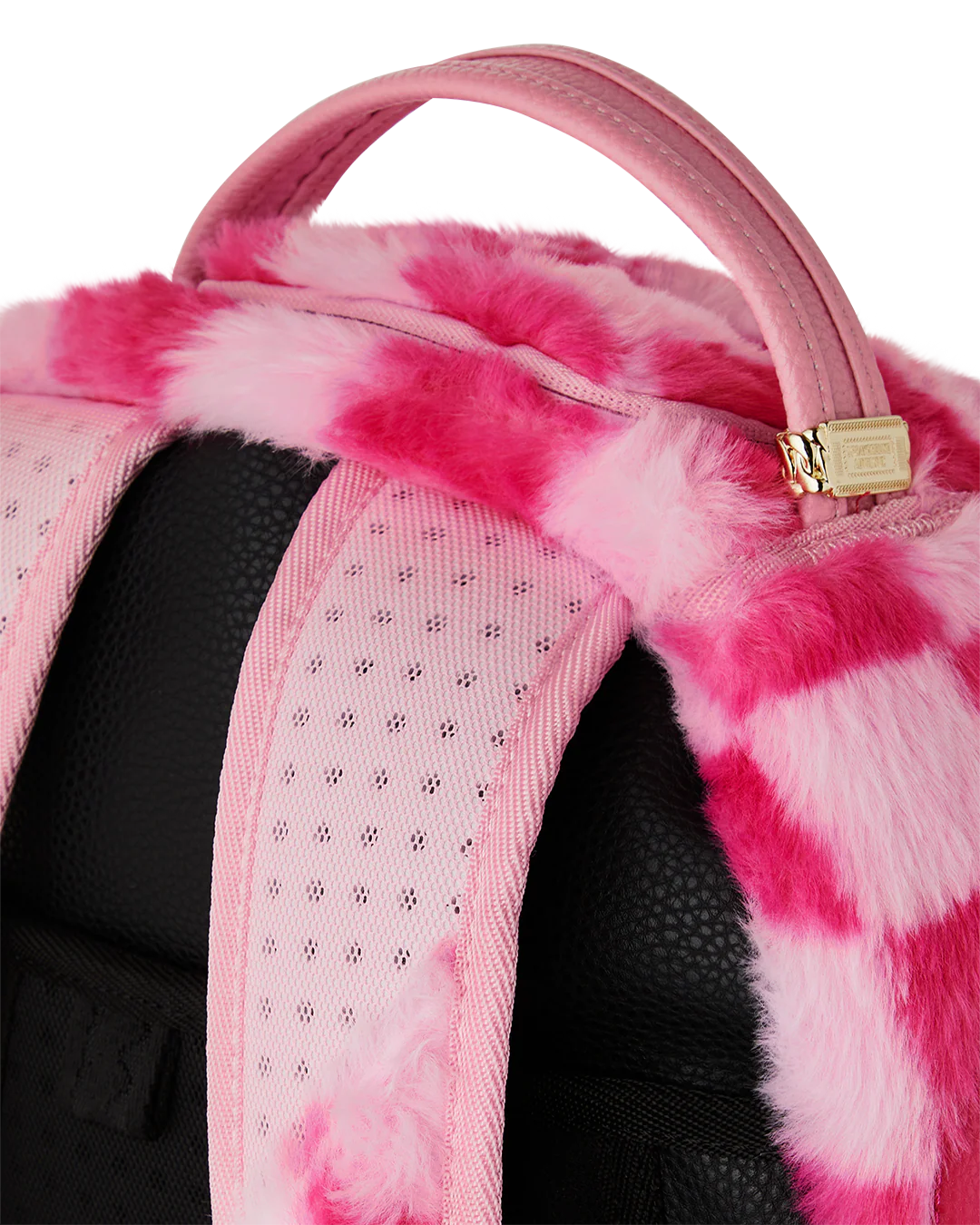 PINK FUR CHECK BACKPACK - Image 7