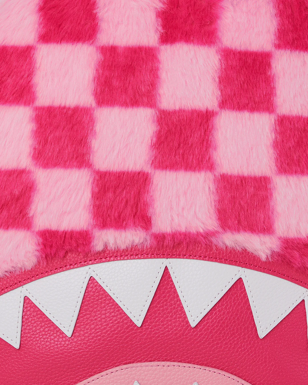 PINK FUR CHECK BACKPACK - Image 9