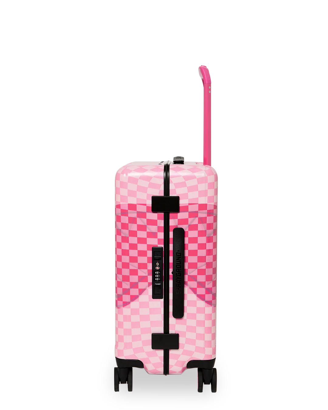 PINK SHARKS IN PARIS PATCH CARRY-ON LUGGAGE - Image 3
