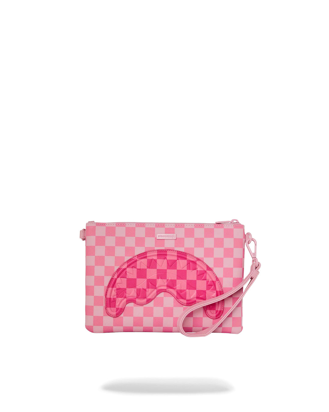 PINK SHARKS IN PARIS PATCH CROSSOVER CLUTCH - Image 4