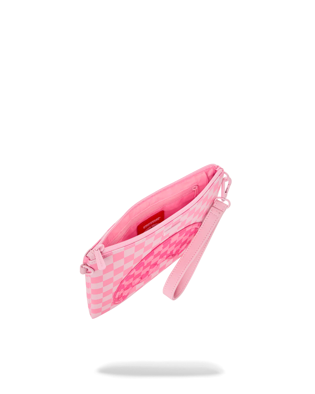 PINK SHARKS IN PARIS PATCH CROSSOVER CLUTCH - Image 5