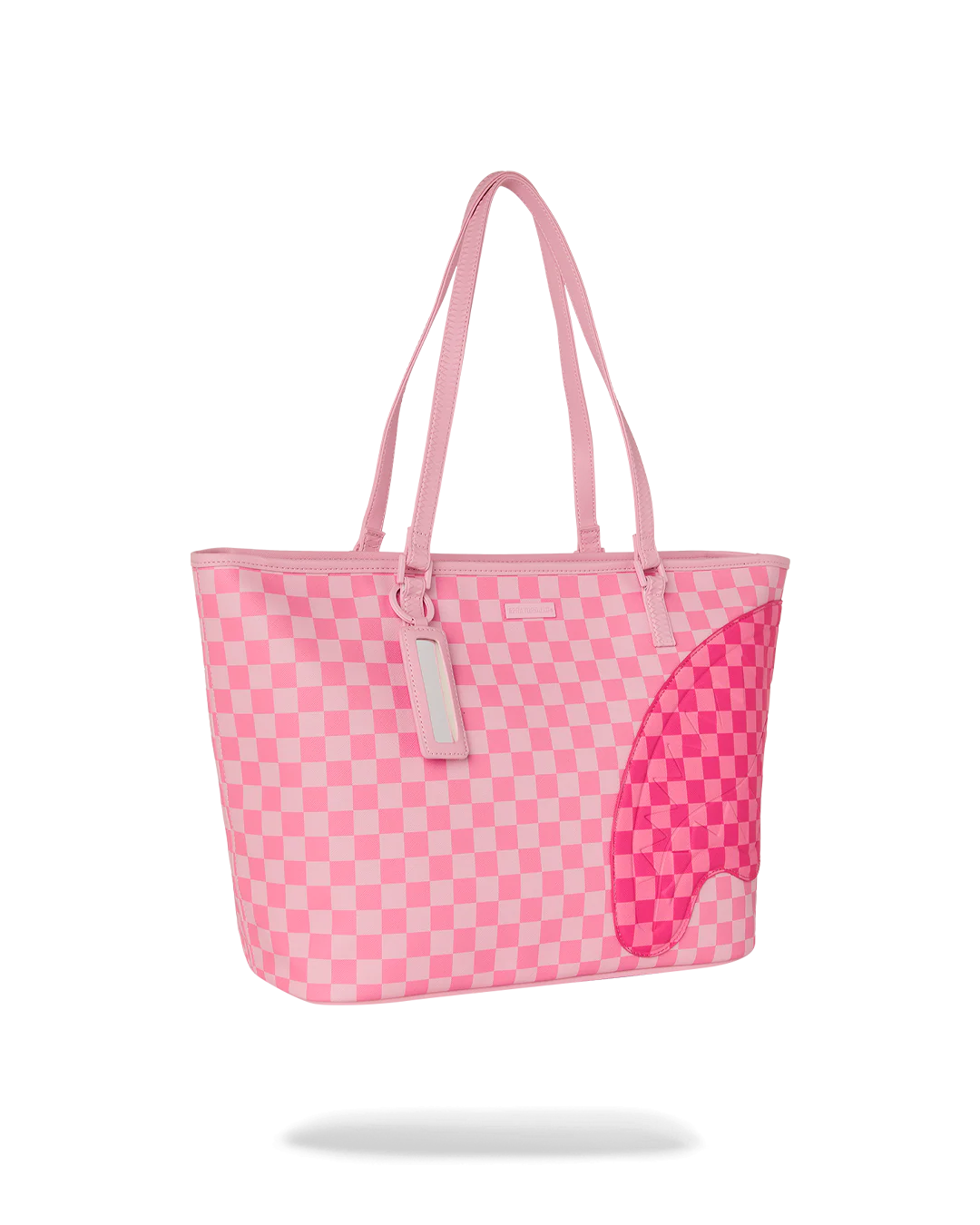 PINK SHARKS IN PARIS PATCH TOTE - Image 2